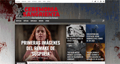 Desktop Screenshot of ceremoniasangrienta.com